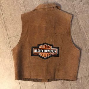 Suede Vintage Harley Davidson Vest